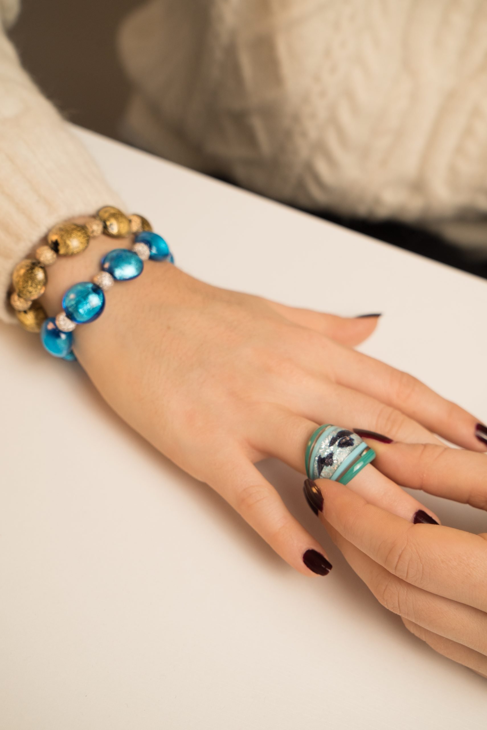 Bracciale Anello Vetro di Murano
