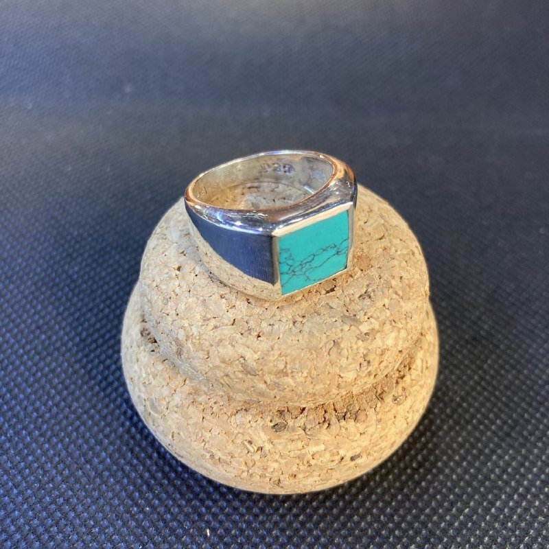 Anello con pietre naturali quadrate - immagine 4