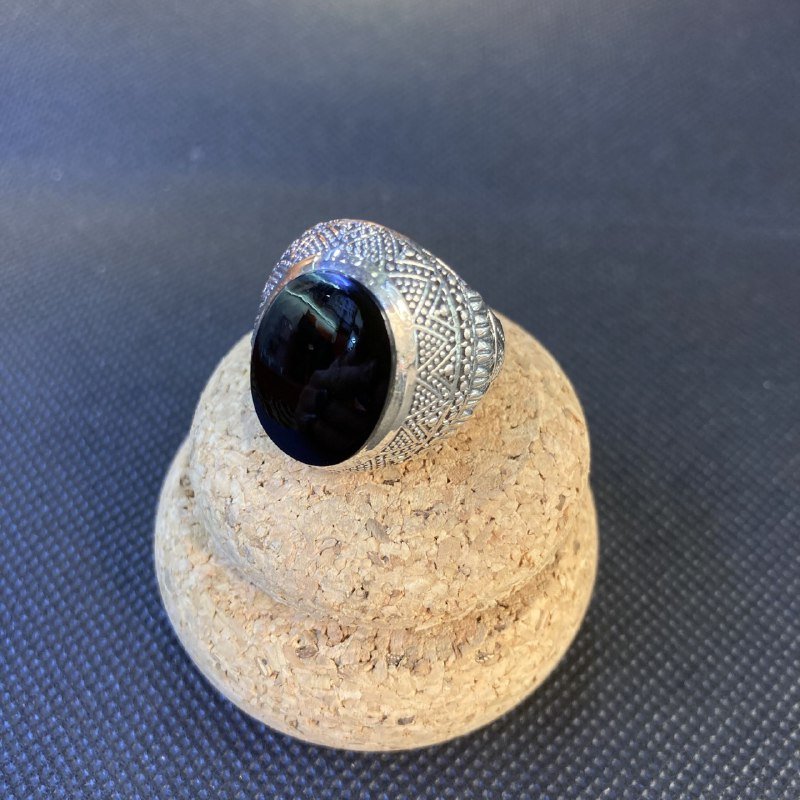 Anello con Onice/Turchese