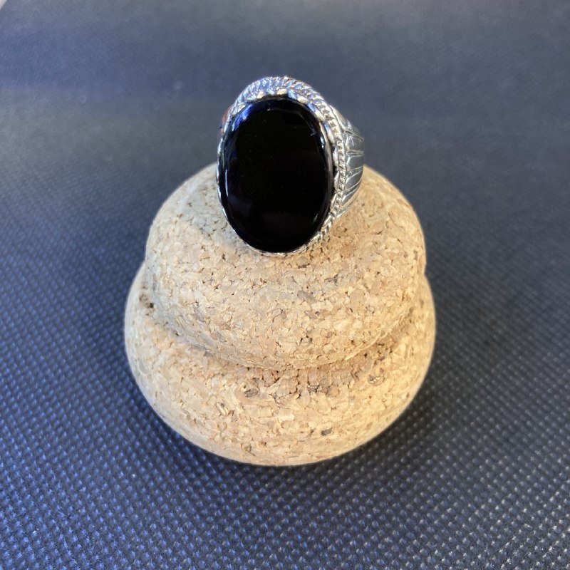 Anello con Occhio di Tigre/ Onice - immagine 3