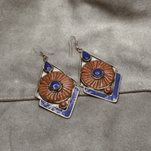 Tibet - Orecchini rombo