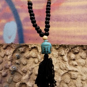 Mala in Ebano con Buddha in Turchese