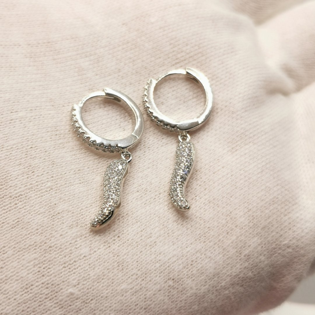 Crystal horn earrings - immagine 3