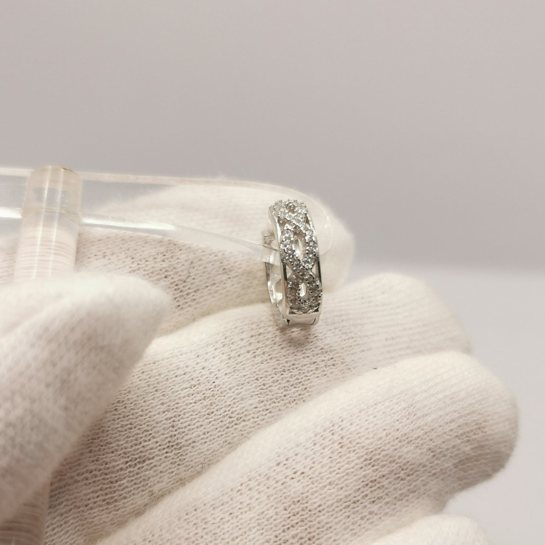 Crystal and heart earrings - immagine 5