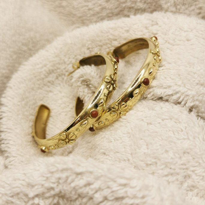 Etnic earrings stone - immagine 5