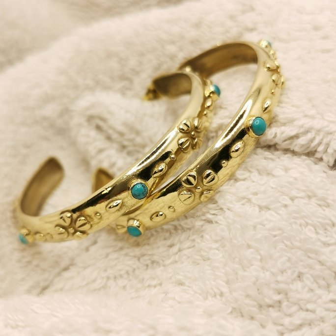 Etnic earrings stone - immagine 4