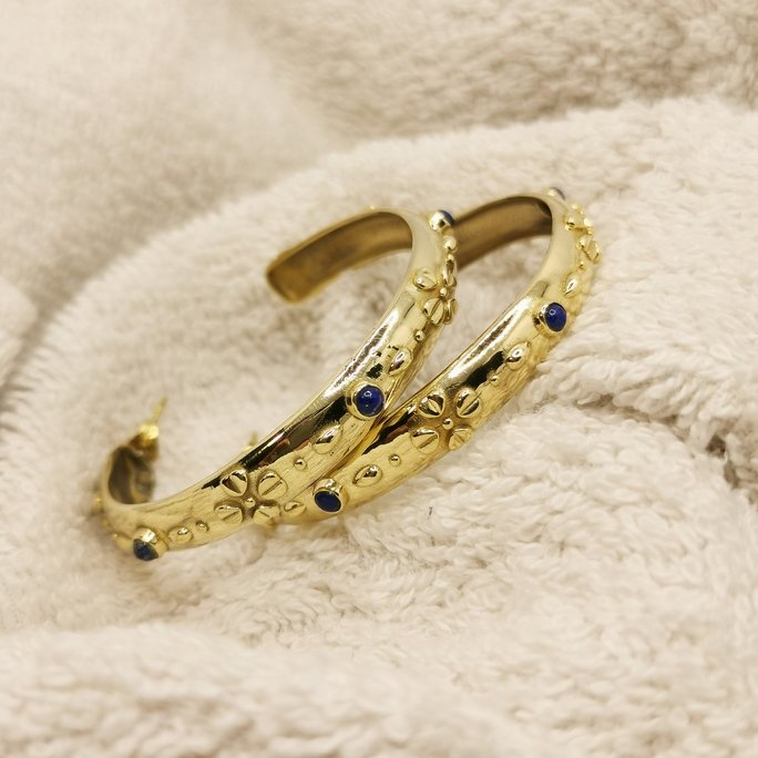 Etnic earrings stone - immagine 3