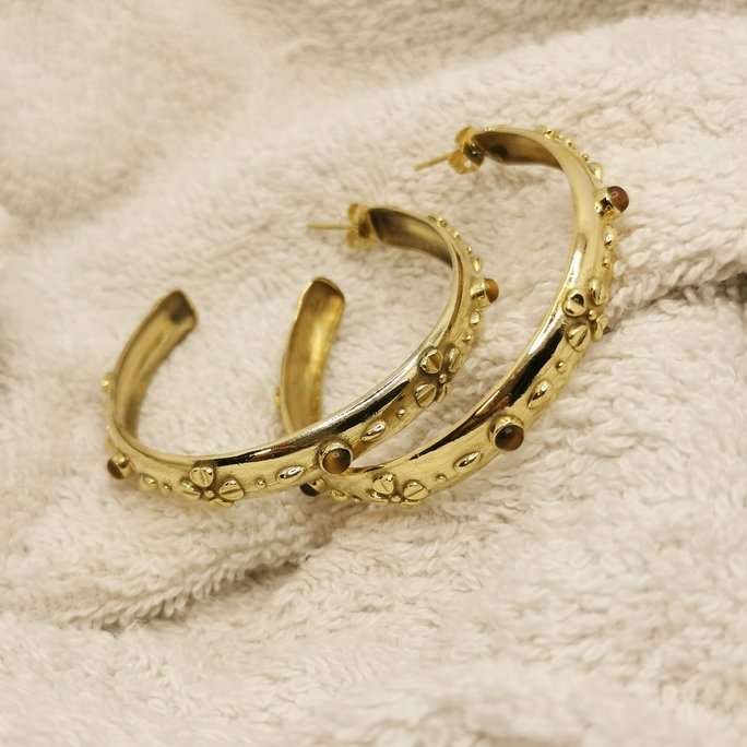 Etnic earrings stone - immagine 6