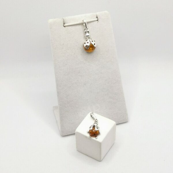 Amber Ladybug Pendant - immagine 2