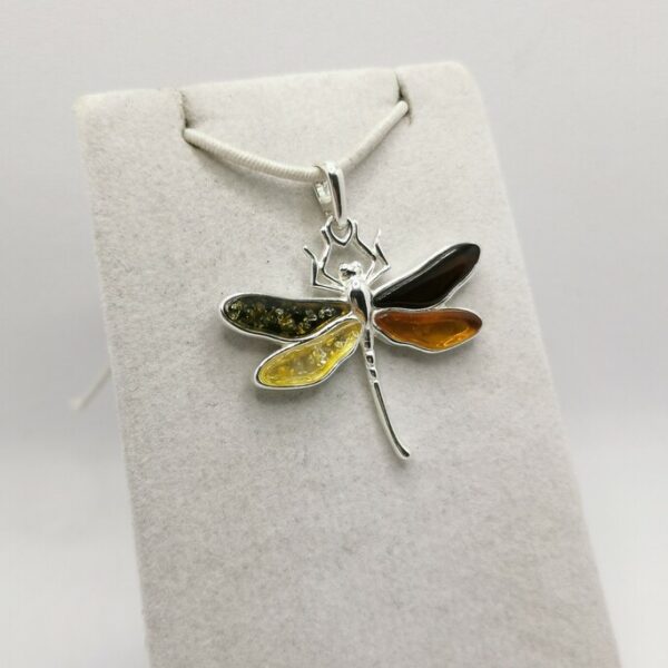 Amber Dragonfly Pendant - immagine 2