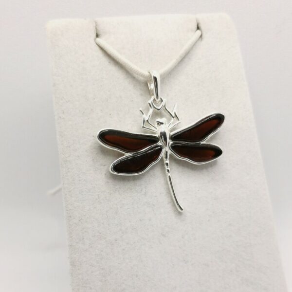 Amber Dragonfly Pendant - immagine 3