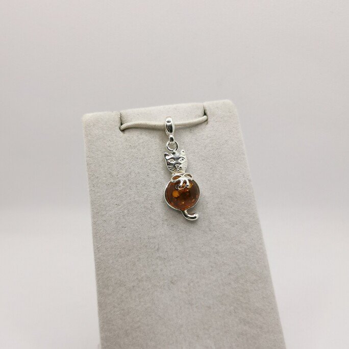 Amber Cat Pendant - immagine 2