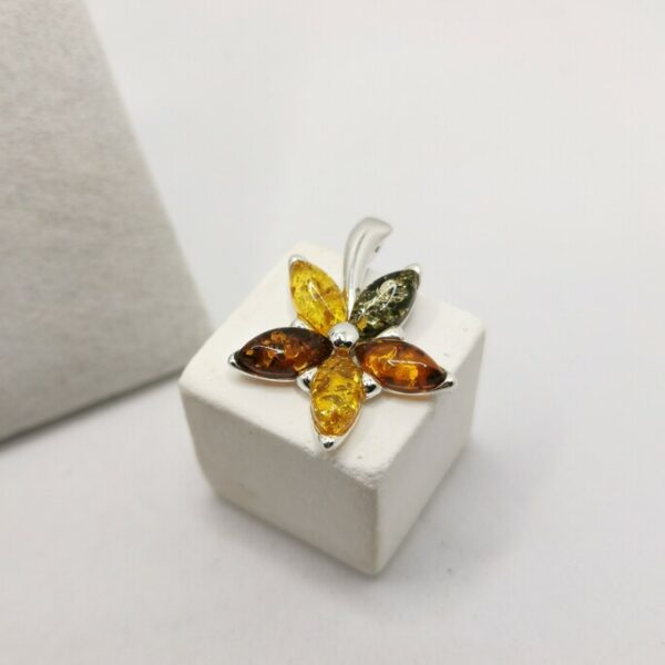 Amber Flower Pendant - immagine 5