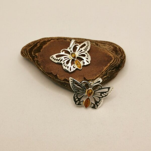 Ciondolo Butterfly Amber - immagine 4