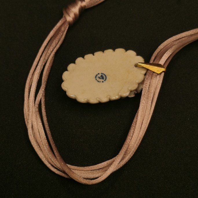 Ceramic - Ornamental pink flower - immagine 3