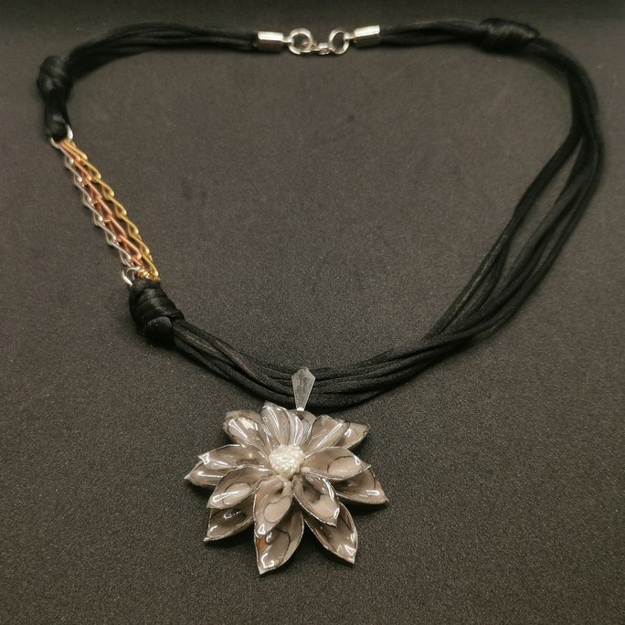 Ceramic - Black Flower