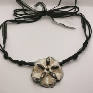 Ceramic - Black Flower