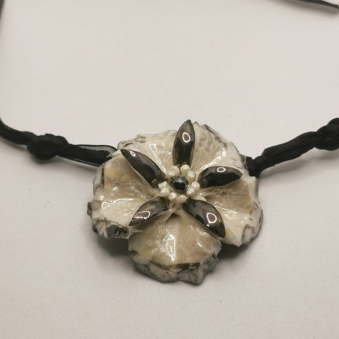 Ceramic - Black Flower - immagine 2