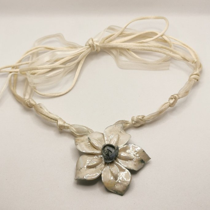 Ceramic - White Flower - immagine 2