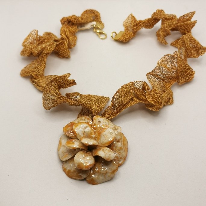 Ceramic - Orange Flower - immagine 2