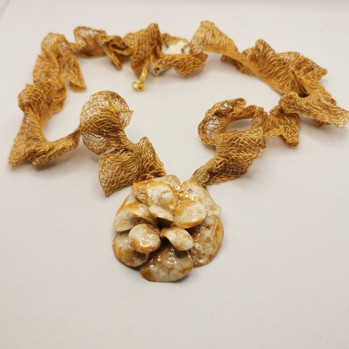 Ceramic - Orange Flower - immagine 3