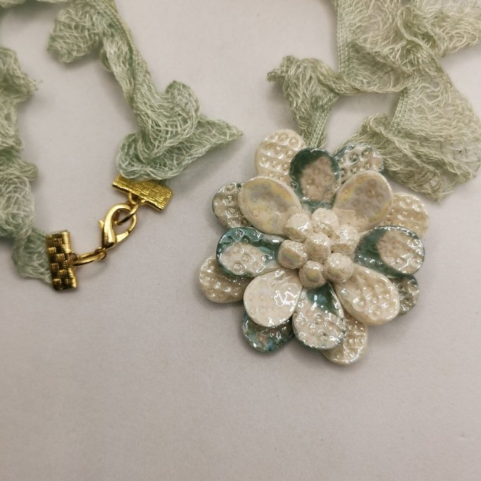 Ceramic - Green Flower - immagine 2