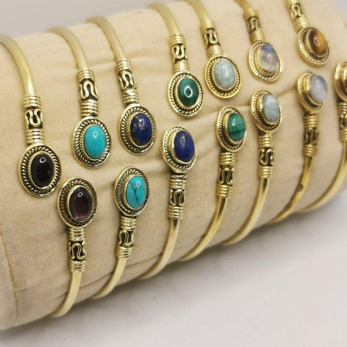 Brass Stone Bracelet - immagine 2