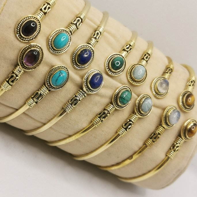 Brass Stone Bracelet - immagine 3