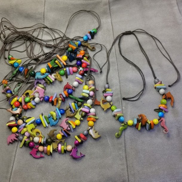 Collana in avorio vegetale - immagine 2