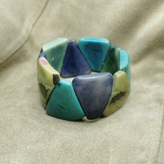 Bracciale in avorio vegetale - immagine 10