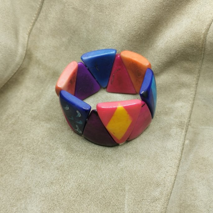 Bracciale in avorio vegetale - immagine 8