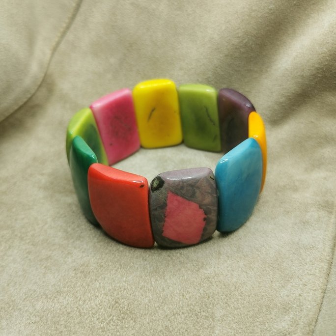 Bracciale in avorio vegetale - immagine 7