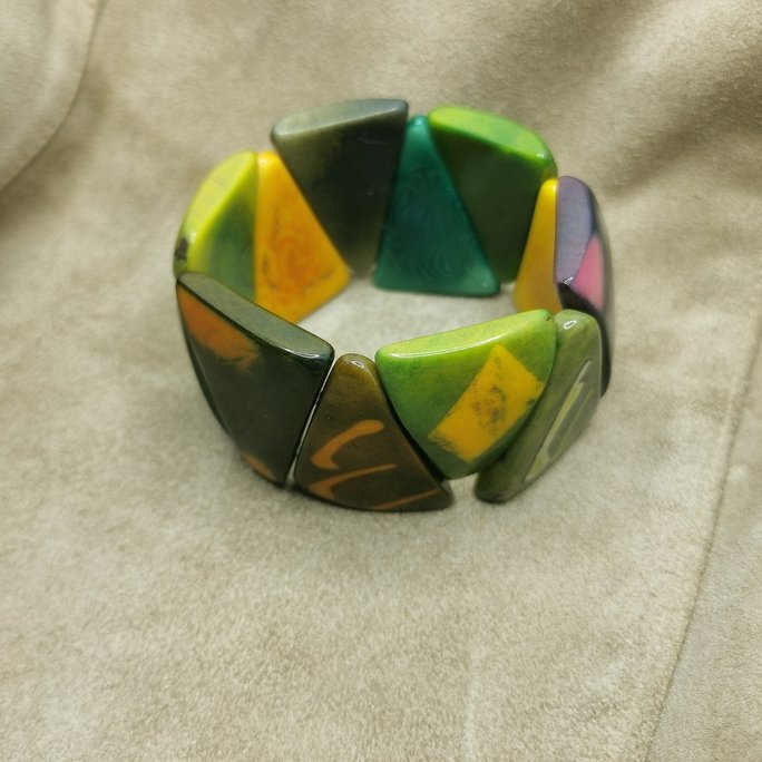 Bracciale in avorio vegetale - immagine 11