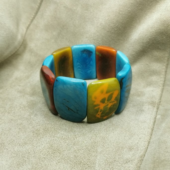 Bracciale in avorio vegetale - immagine 4