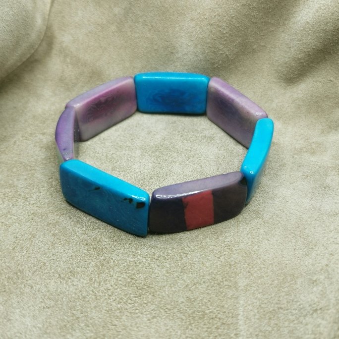 Bracciale in avorio vegetale - immagine 4