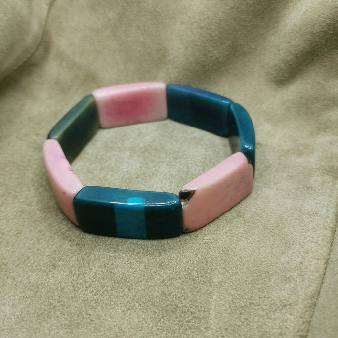 Bracciale in avorio vegetale - immagine 3