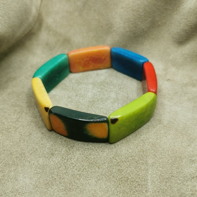 Bracciale in avorio vegetale - immagine 5