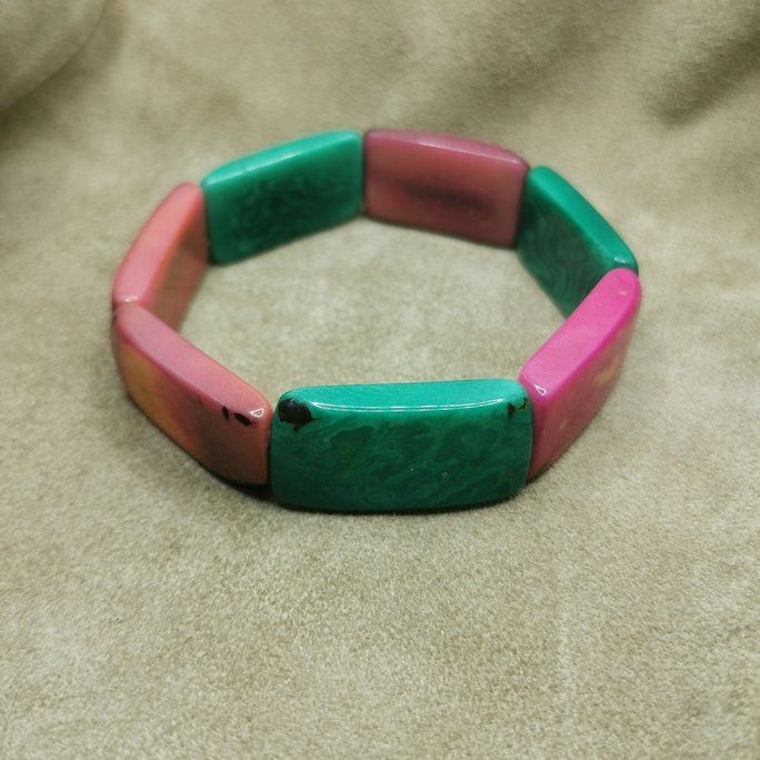 Bracciale in avorio vegetale - immagine 9
