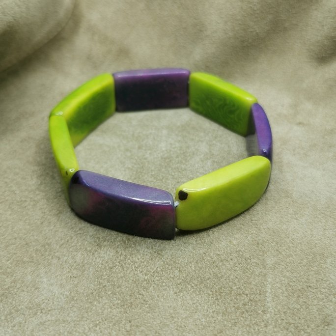 Bracciale in avorio vegetale - immagine 8