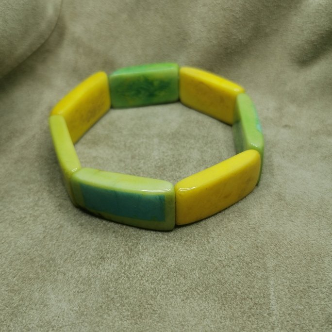 Bracciale in avorio vegetale - immagine 7