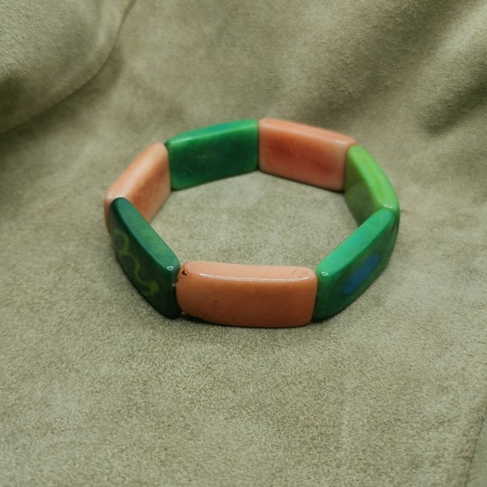 Bracciale in avorio vegetale - immagine 6