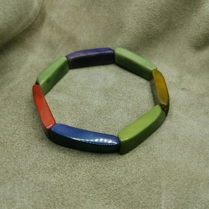 Bracciale in avorio vegetale - immagine 8