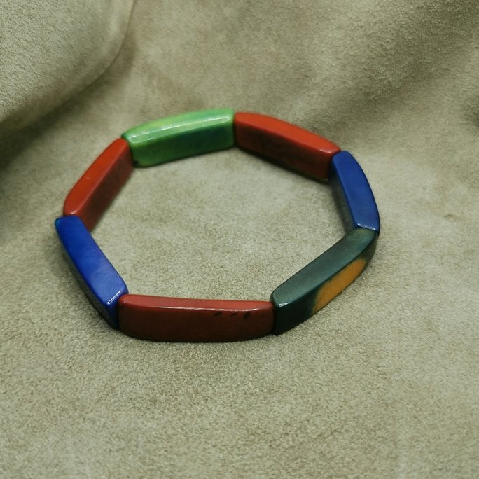 Bracciale in avorio vegetale - immagine 6