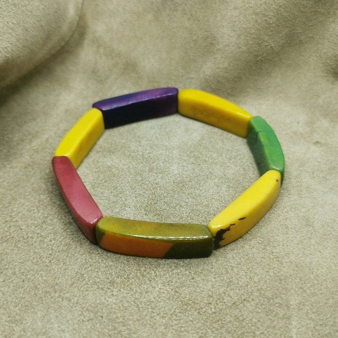 Bracciale in avorio vegetale - immagine 5