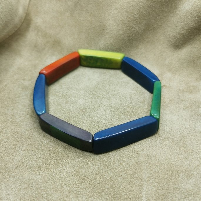 Bracciale in avorio vegetale - immagine 3