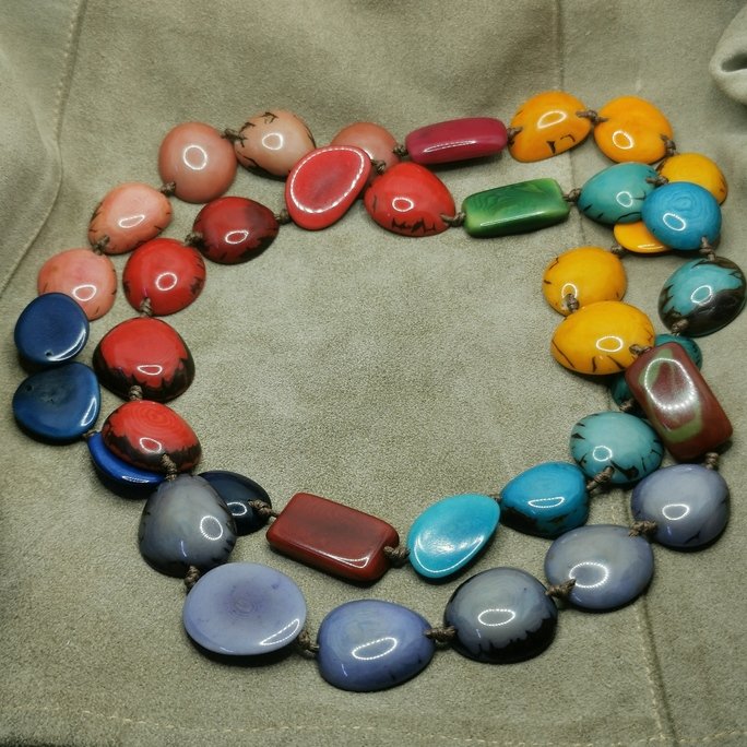 Collana in avorio vegetale - immagine 7