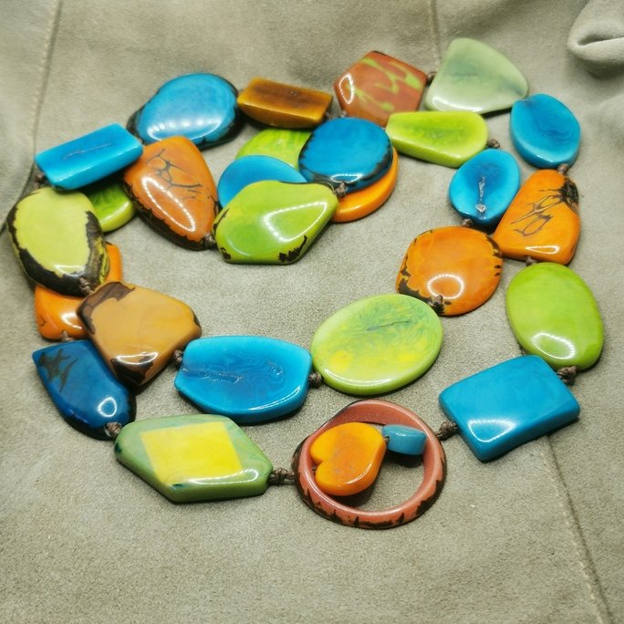 Collana in avorio vegetale - immagine 5