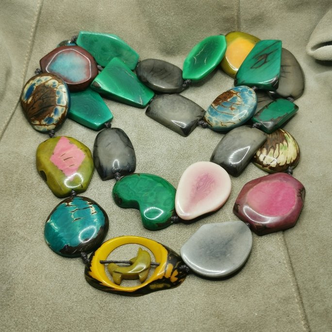 Collana in avorio vegetale - immagine 4