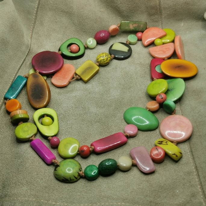 Collana in avorio vegetale - immagine 3