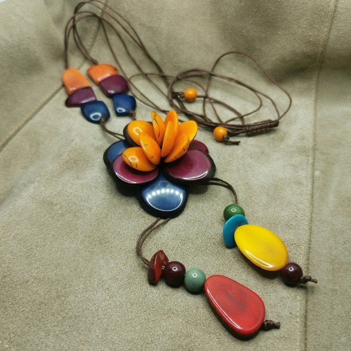 Collana in avorio vegetale - immagine 6